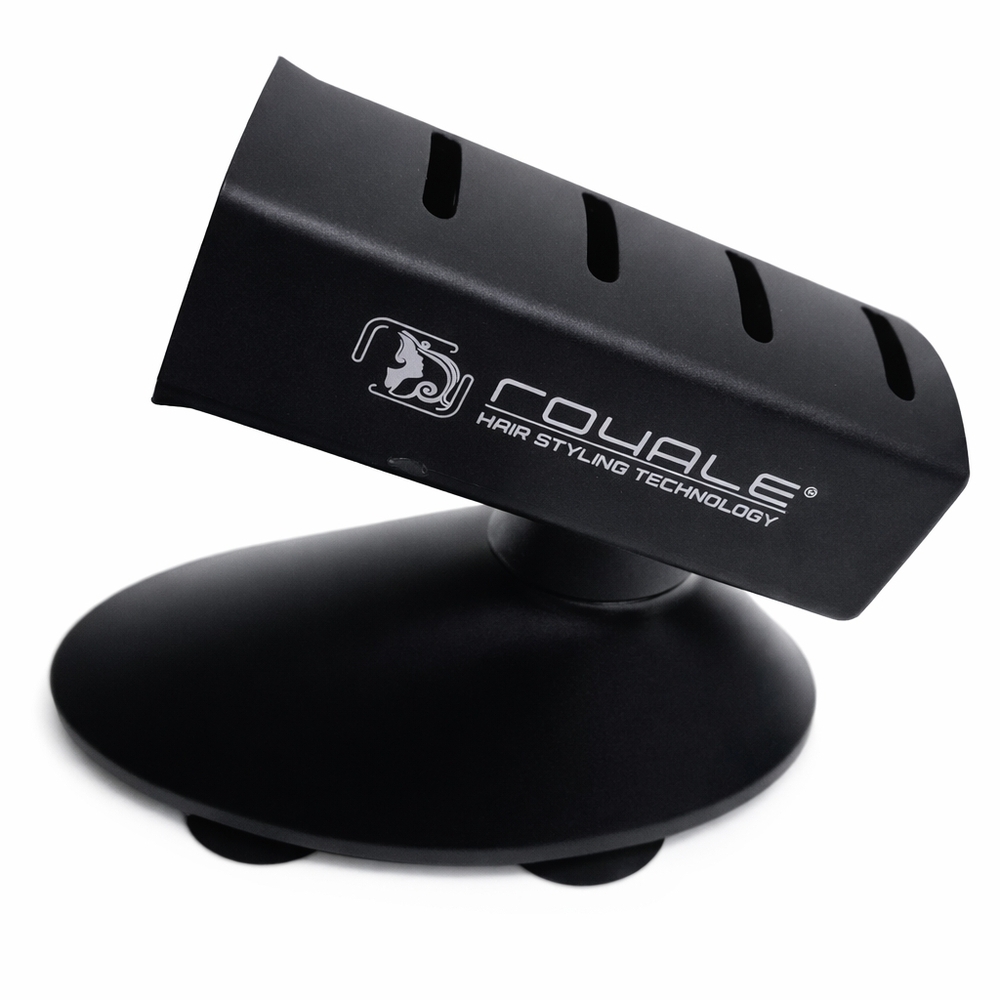 Royale Pro Black Hair Tool Holder | Curling Iron And Straightener Stand - New
